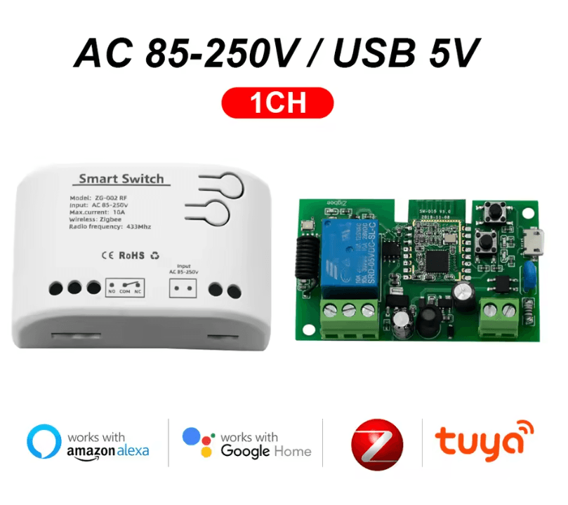 Tuya Zigbee 4Channel Smart Relay Module  Dry Contact DIN Rail MultiVoltage 2