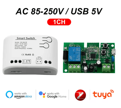 Tuya Zigbee 4Channel Smart Relay Module  Dry Contact DIN Rail MultiVoltage 2
