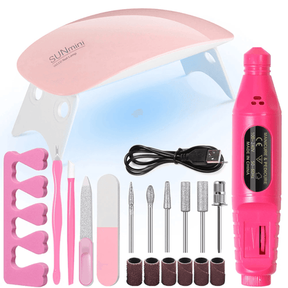 Complete UV LED Nail Kit With Nail Drill  Manicure Tools Set For Home And Salon Use 2