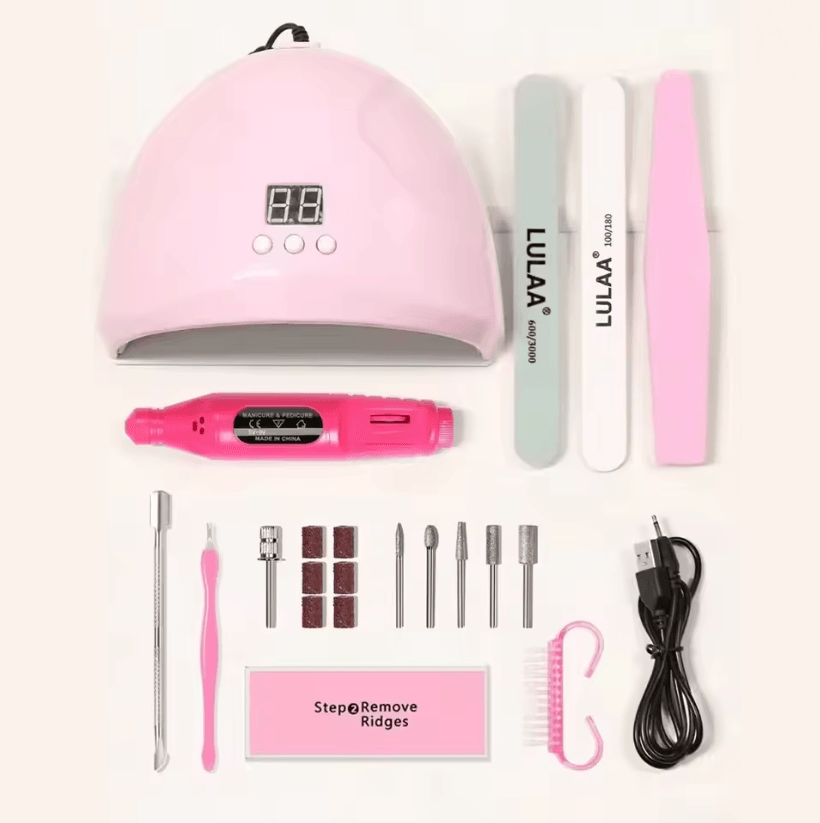 Complete UV LED Nail Kit With Nail Drill  Manicure Tools Set For Home And Salon Use 6