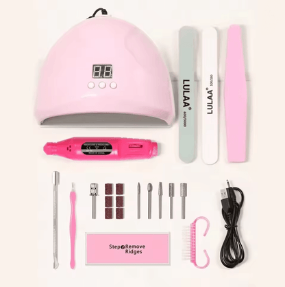 Complete UV LED Nail Kit With Nail Drill  Manicure Tools Set For Home And Salon Use 6