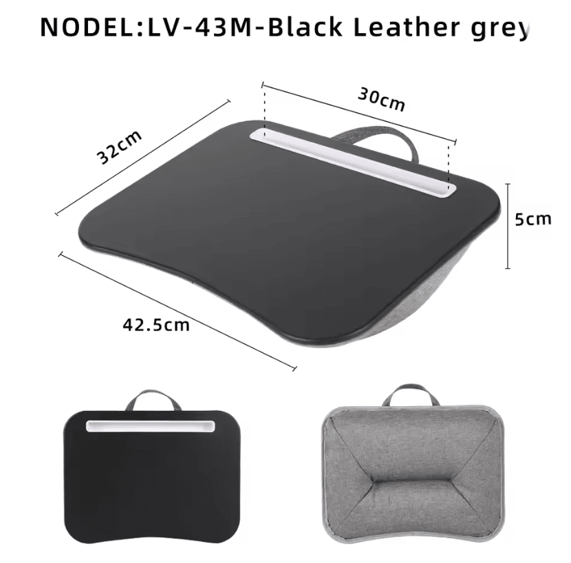 MUMUCC Cushioned Laptop Lap Desk With Mouse Pad  Portable Pillow Table For Home And Travel 4