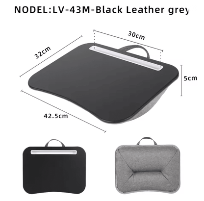 MUMUCC Cushioned Laptop Lap Desk With Mouse Pad  Portable Pillow Table For Home And Travel 4