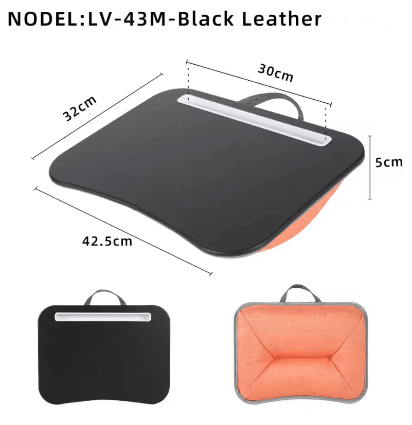 MUMUCC Cushioned Laptop Lap Desk With Mouse Pad  Portable Pillow Table For Home And Travel 5