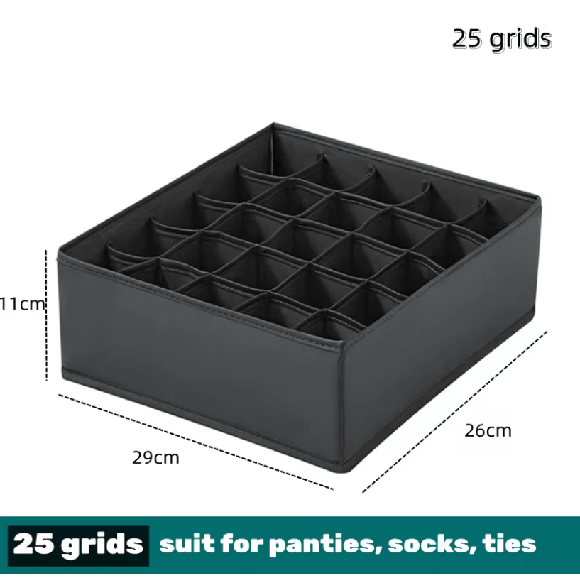 Foldable Fabric Drawer Organizer Set  MultiCompartment Closet Dividers For Underwear Socks Bras And 9