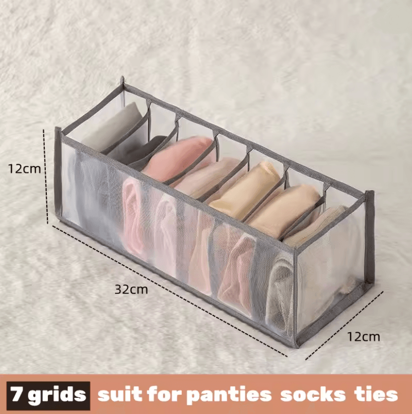 Foldable Fabric Drawer Organizer Set  MultiCompartment Closet Dividers For Underwear Socks Bras And 10