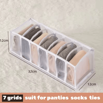 Foldable Fabric Drawer Organizer Set  MultiCompartment Closet Dividers For Underwear Socks Bras And 11