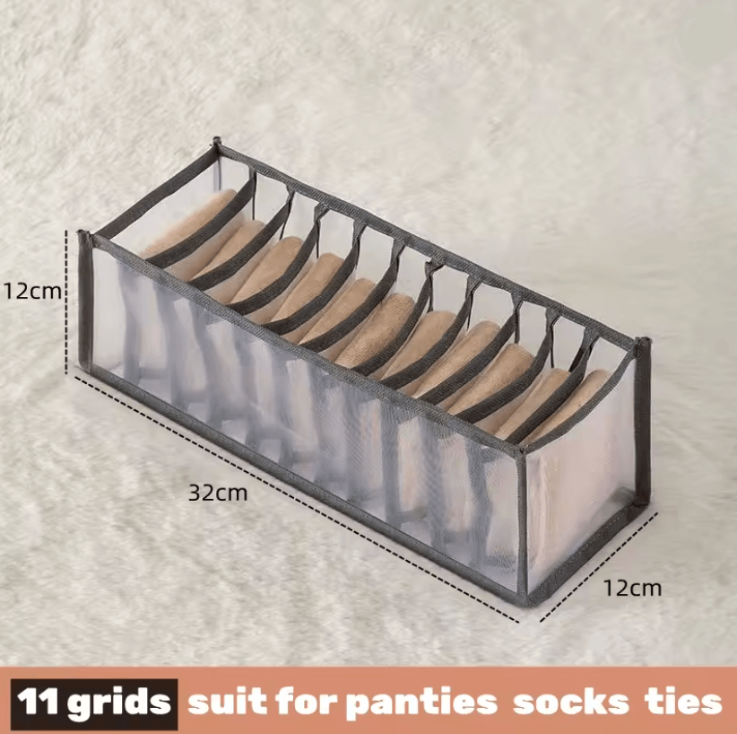 Foldable Fabric Drawer Organizer Set  MultiCompartment Closet Dividers For Underwear Socks Bras And 12