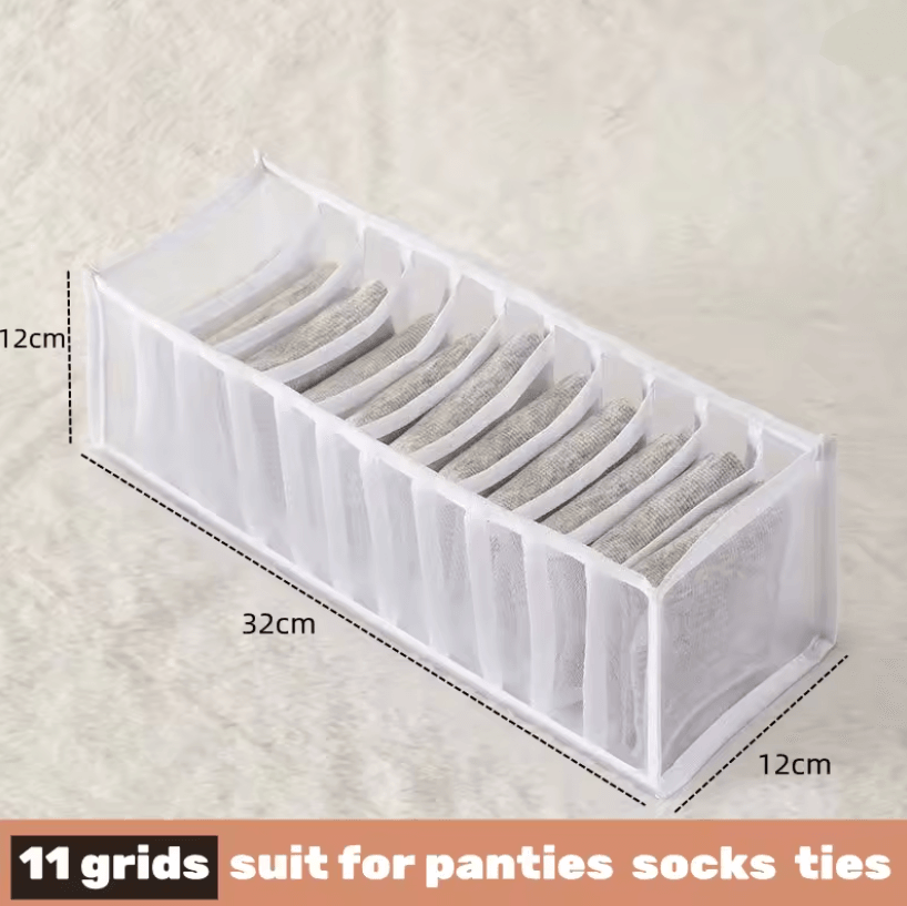 Foldable Fabric Drawer Organizer Set  MultiCompartment Closet Dividers For Underwear Socks Bras And 13