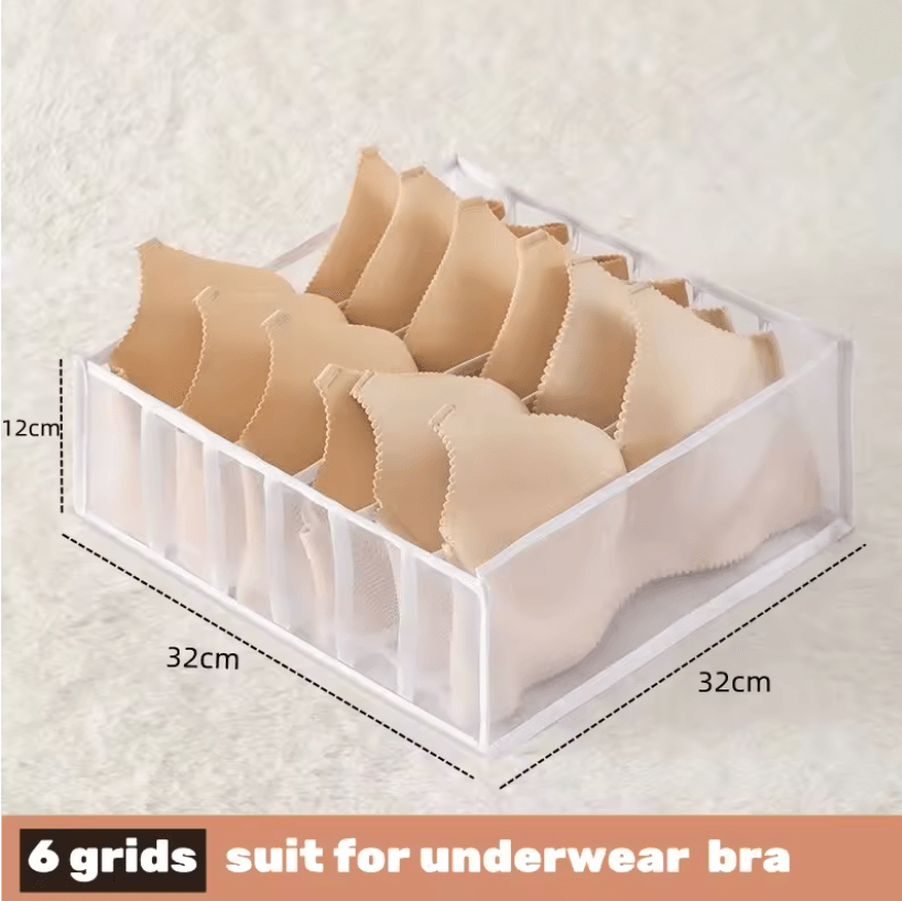 Foldable Fabric Drawer Organizer Set  MultiCompartment Closet Dividers For Underwear Socks Bras And 14