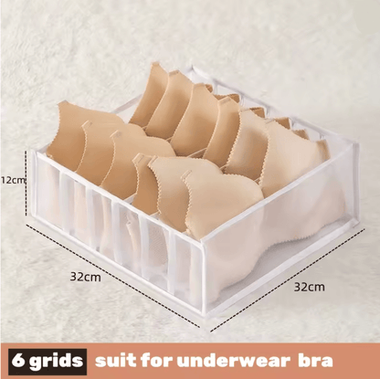 Foldable Fabric Drawer Organizer Set  MultiCompartment Closet Dividers For Underwear Socks Bras And 14