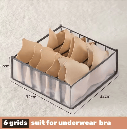 Foldable Fabric Drawer Organizer Set  MultiCompartment Closet Dividers For Underwear Socks Bras And 15