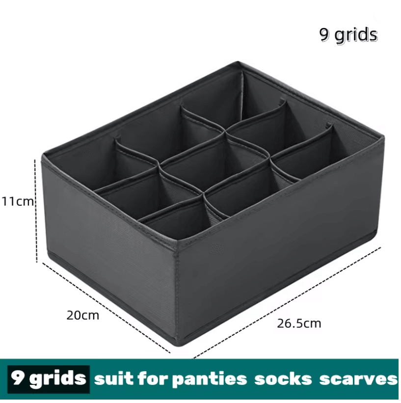 Foldable Fabric Drawer Organizer Set  MultiCompartment Closet Dividers For Underwear Socks Bras And 5