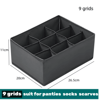 Foldable Fabric Drawer Organizer Set  MultiCompartment Closet Dividers For Underwear Socks Bras And 5