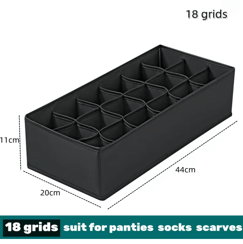 Foldable Fabric Drawer Organizer Set  MultiCompartment Closet Dividers For Underwear Socks Bras And 6