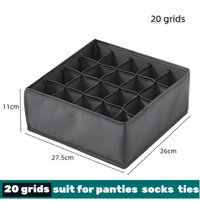 Foldable Fabric Drawer Organizer Set  MultiCompartment Closet Dividers For Underwear Socks Bras And 7