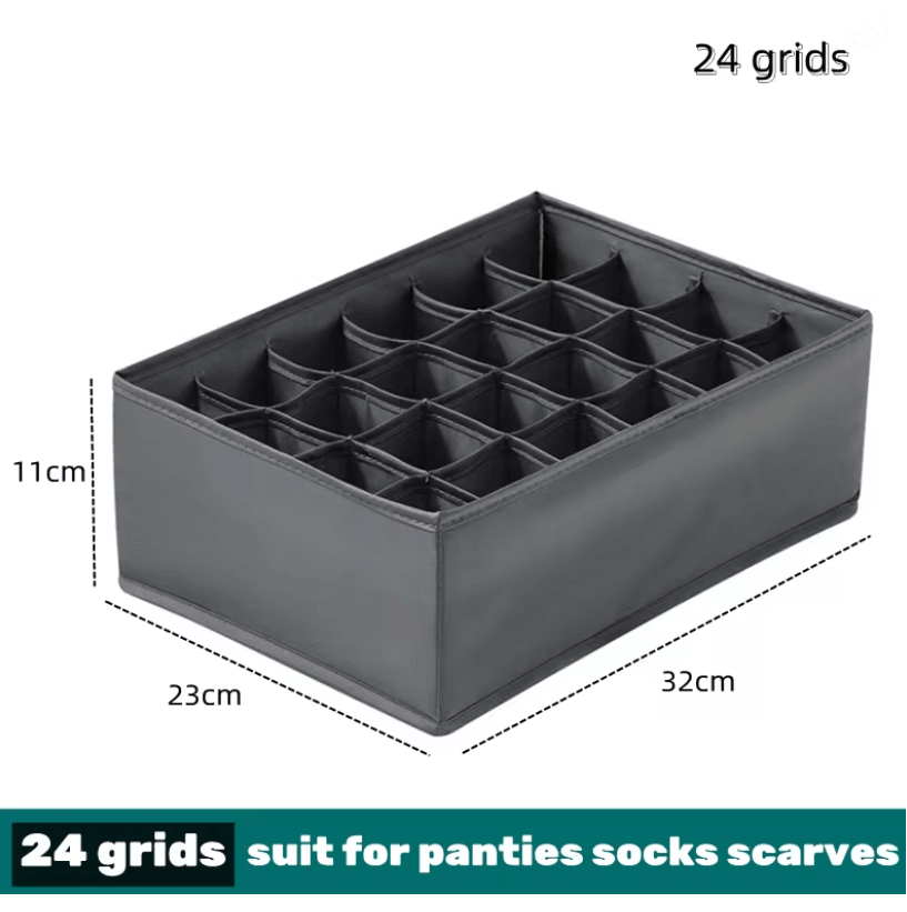 Foldable Fabric Drawer Organizer Set  MultiCompartment Closet Dividers For Underwear Socks Bras And 8