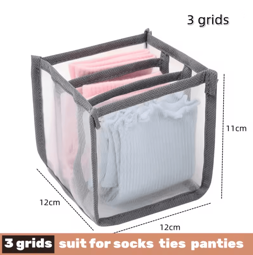 Foldable Fabric Drawer Organizer Set  MultiCompartment Closet Dividers For Underwear Socks Bras And 17
