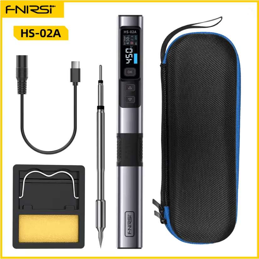 FNIRSI HS02 Smart Soldering Iron 100W With Adjustable Temperature And PD QC Fast Charging 2