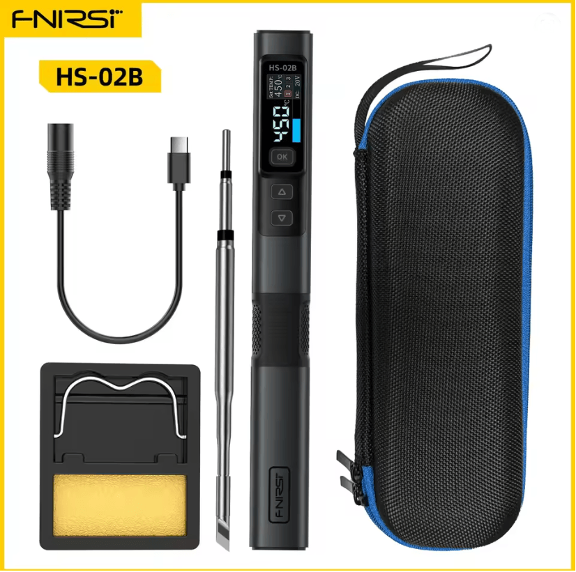 FNIRSI HS02 Smart Soldering Iron 100W With Adjustable Temperature And PD QC Fast Charging 3