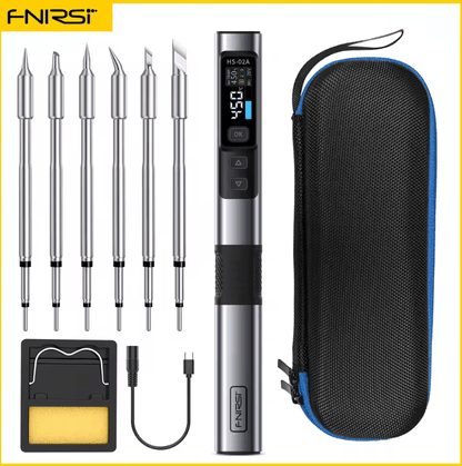 FNIRSI HS02 Smart Soldering Iron 100W With Adjustable Temperature And PD QC Fast Charging 14