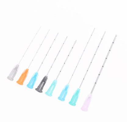 50Pack Disposable Blunt Tip Cannula Needles For Filler Injections  MultiGauge Set For Facial Aesthe 3