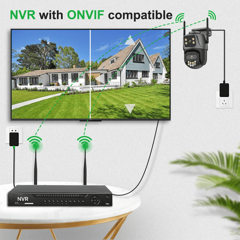 4K 8MP Dual Lens Outdoor WiFi PTZ Security Camera With Auto Tracking And Night Vision 6