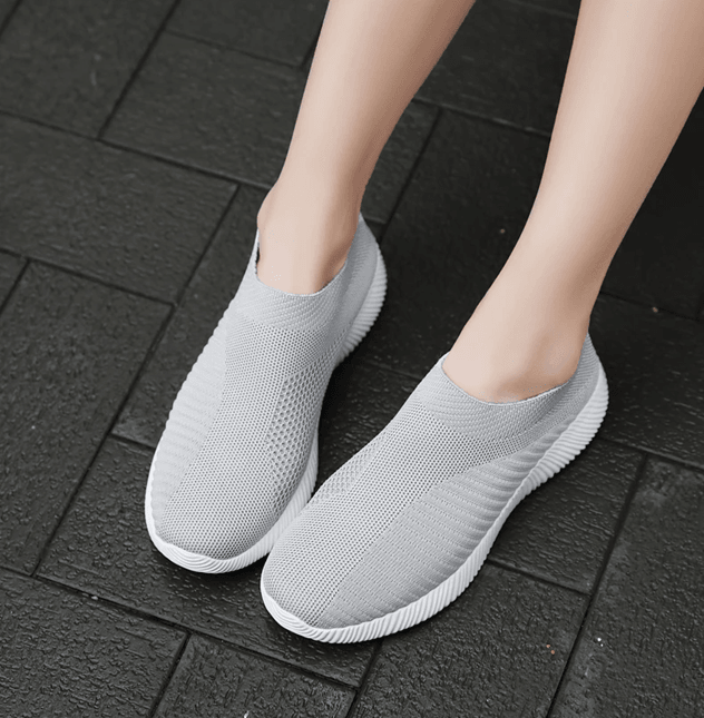 ComfortFlex Womens SlipOn Walking Sneakers  Lightweight Vulcanized Flats In Plus Sizes 2