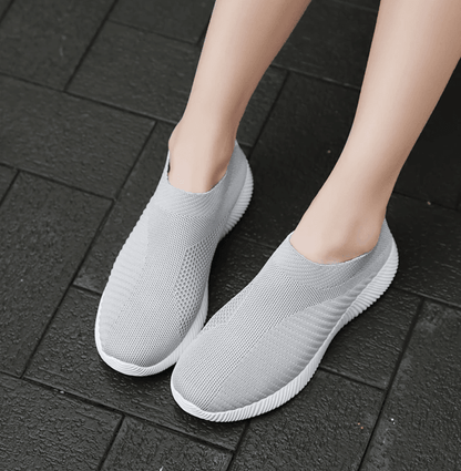 ComfortFlex Womens SlipOn Walking Sneakers  Lightweight Vulcanized Flats In Plus Sizes 2