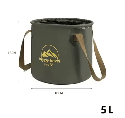 Collapsible Portable Camping Bucket  Foldable Outdoor Water Carrier For Fishing And Travel 6
