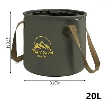 Collapsible Portable Camping Bucket  Foldable Outdoor Water Carrier For Fishing And Travel 8