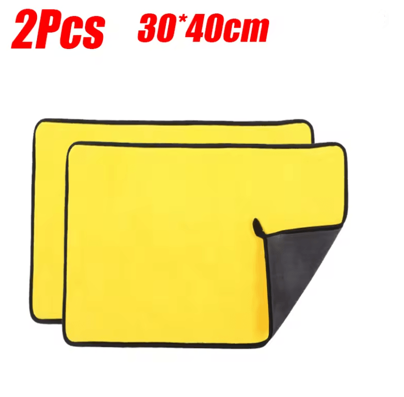 Ultra Absorbent Microfiber Car Wash Towel Set  Lint Free Auto Detailing Cloths 6