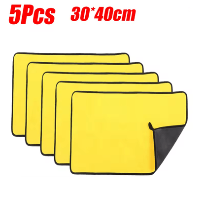 Ultra Absorbent Microfiber Car Wash Towel Set  Lint Free Auto Detailing Cloths 7