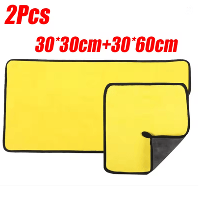 Ultra Absorbent Microfiber Car Wash Towel Set  Lint Free Auto Detailing Cloths 10