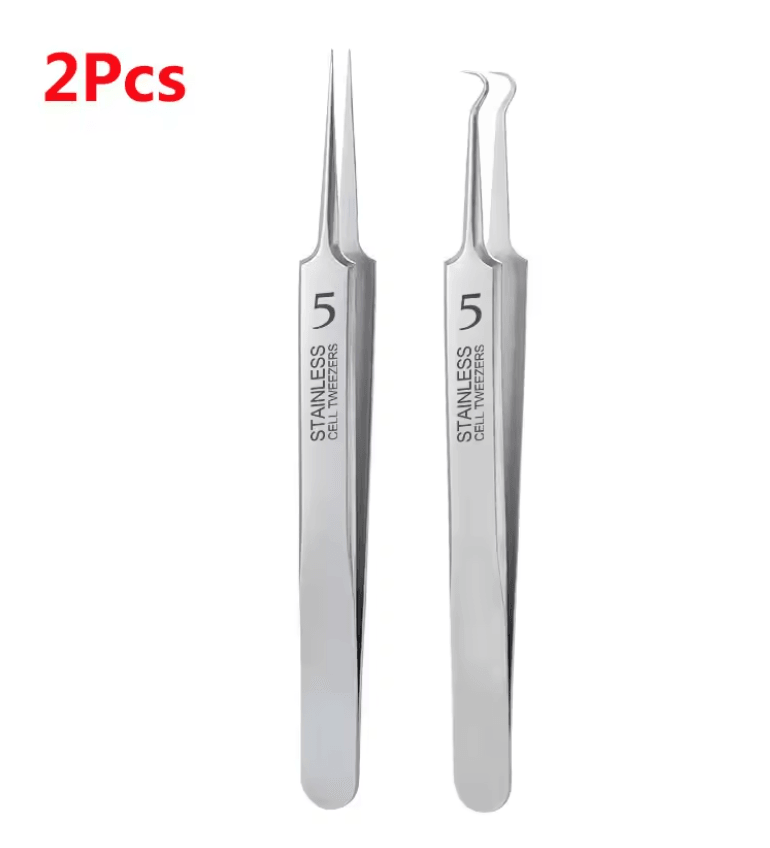 Precision Blackhead Removal Tweezers  Ultra Fine Stainless Steel Pimple Extractor Tool 6