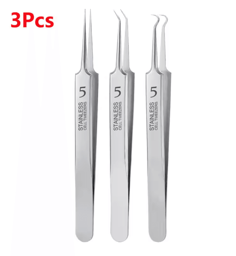 Precision Blackhead Removal Tweezers  Ultra Fine Stainless Steel Pimple Extractor Tool 7
