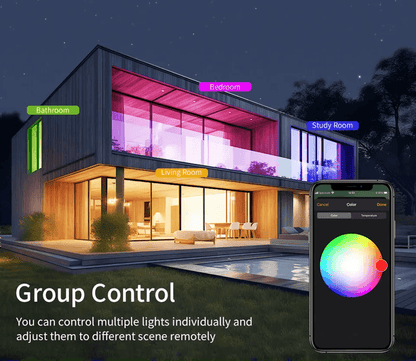 Smart WiFi LED Ceiling Light With App Control Voice Control RGB Lighting 5