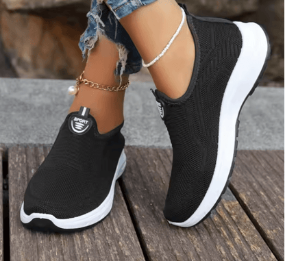 Womens Slip On Breathable Sports Shoes Lightweight Ballet Flats Barefoot Sneakers 1