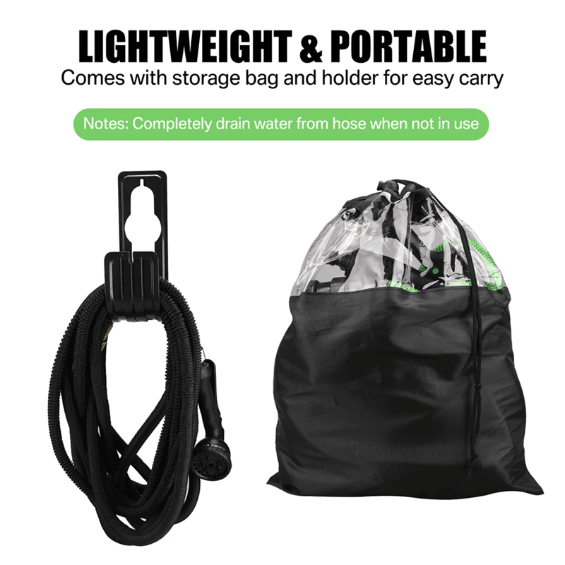 Expandable High Pressure Garden Water Hose With Double Metal Connectors And PVC Reel 4