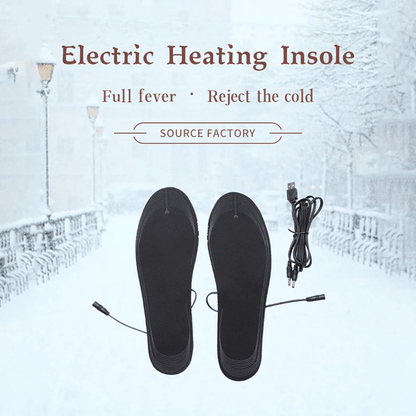 Rechargeable Heated Insoles with Adjustable Temperature for Winter Outdoor Activities