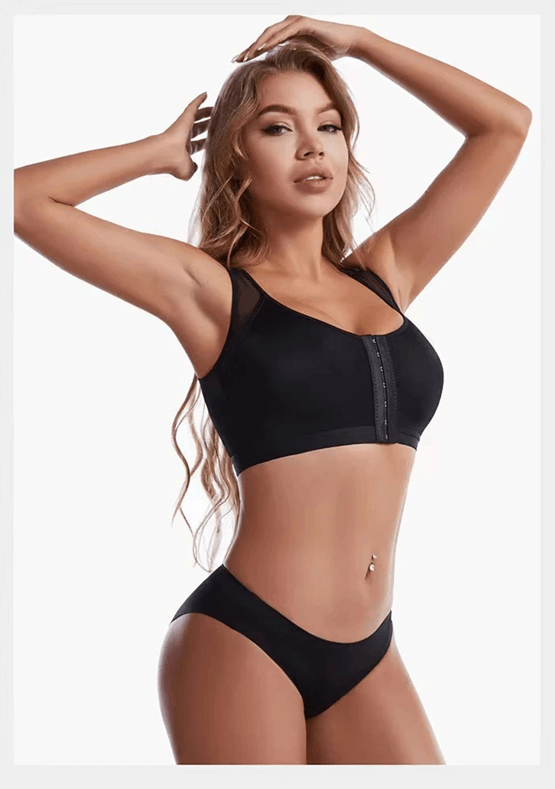 Womens Front Closure Sports Bra With Posture Support And Lift Up Design 3
