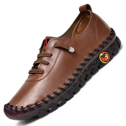 Womens Leather LaceUp Loafers  Comfortable Flat Casual Shoes For Everyday Wear 7