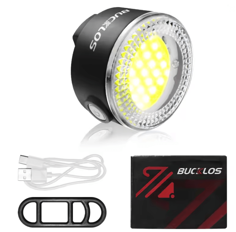 BUCKLOS Rechargeable Bike Light Set With COB LED Front And Rear Lamps 3