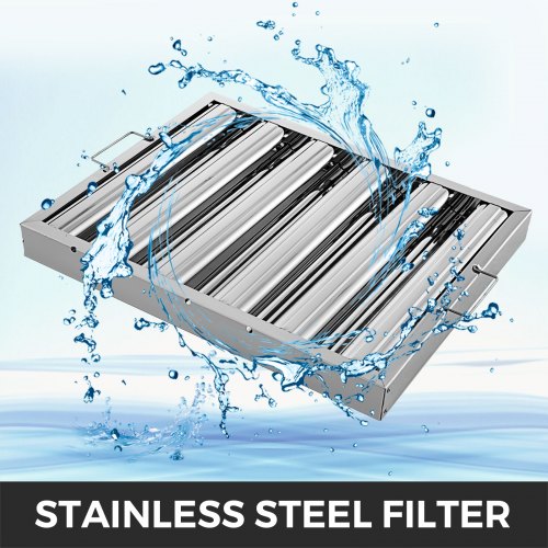 6Pack 20 X 16 Commercial Range Hood Filter 430 Stainless Steel GreaseRated Baffle For Exhaust Hoods 2