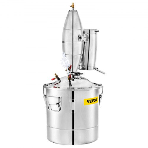 Stainless Steel Alcohol Distiller 30L Home Moonshine Still Kit For Wine Making Whiskey  Beer Boiler 9