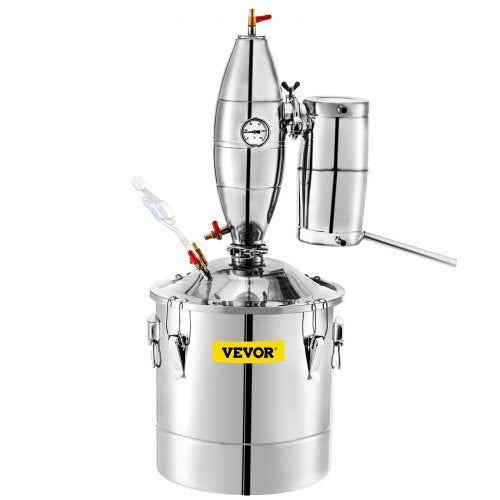 Stainless Steel Alcohol Distiller 30L Home Moonshine Still Kit For Wine Making Whiskey  Beer Boiler 8