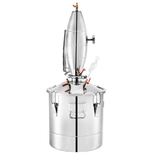Stainless Steel Alcohol Distiller 30L Home Moonshine Still Kit For Wine Making Whiskey  Beer Boiler 10