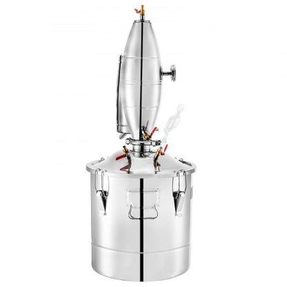 Stainless Steel Alcohol Distiller 30L Home Moonshine Still Kit For Wine Making Whiskey  Beer Boiler 10