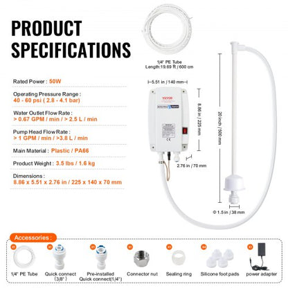 110V High Flow Bottled Water Dispenser Pump Single Inlet Work With CoffeeTea Makers Ice Machine Bev 7