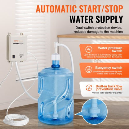 110V Bottled Water Pump System With Single Inlet High Flow Dispenser For Refrigerator Coffee Brewer 6